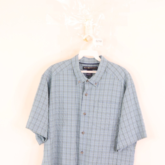 ExOfficio Mens Large Multi-Color Hiking Shirt Blue - Picture 2 of 8